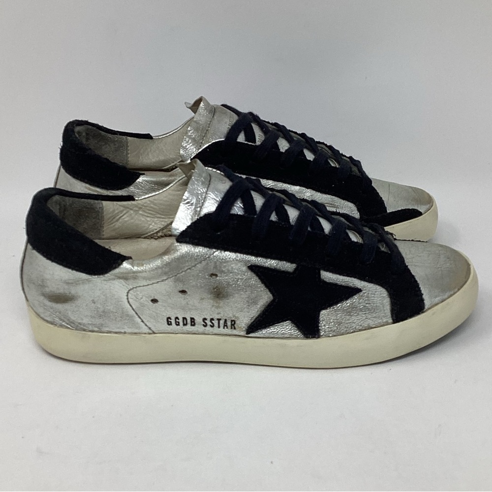 Golden Goose metallic leather and suede Sneakers size 37/US 7